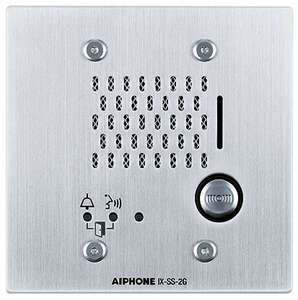 Platine de rue audio IP/SIP 1BP encastrée inox