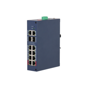 Switch 8 ports PoE 2.0 Gbit + uplink 2 x RJ45 et 2 x SFP Gbit - industriel