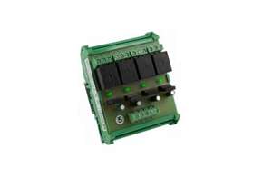 Relais rail DIN 12-30V AC/DC 4 relais / 4 LEDs Max. 250V