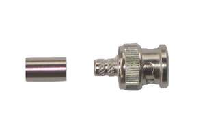 Fiche BNC mâle à sertir pour KX6 et RG59, sachet individuel
