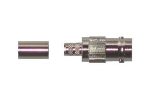 Fiche BNC Femelle droite à sertir pour KX6 et RG59