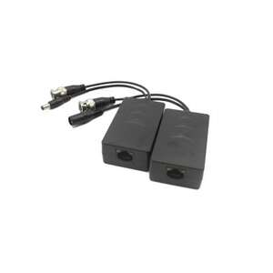Paire de Balun BNC + Alim sur RJ45 compatible HDCVI jusqu'à