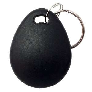 Badge 13.56Mhz Mifare standard 1KO - Format porte clef - noir