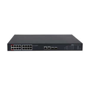 Switch 16 ports PoE Gbit + uplink 2x RJ45 et 2 x SFP Gbit