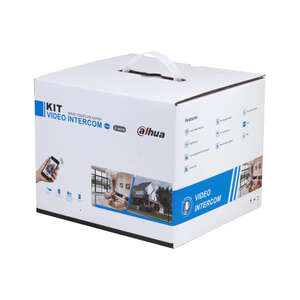Visuel du produit Kit portier vidéo encastré 1 BP 2MP moniteur 7" 2 fils et wifi