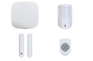 Visuel du produit Kit : centrale WIFI RJ45 GSM 4G + Dét. PET + contact + téléc.