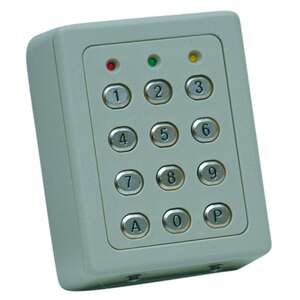 Clavier 2 Relais, 60 codes, touches métalliques , boitier ABS GRIS