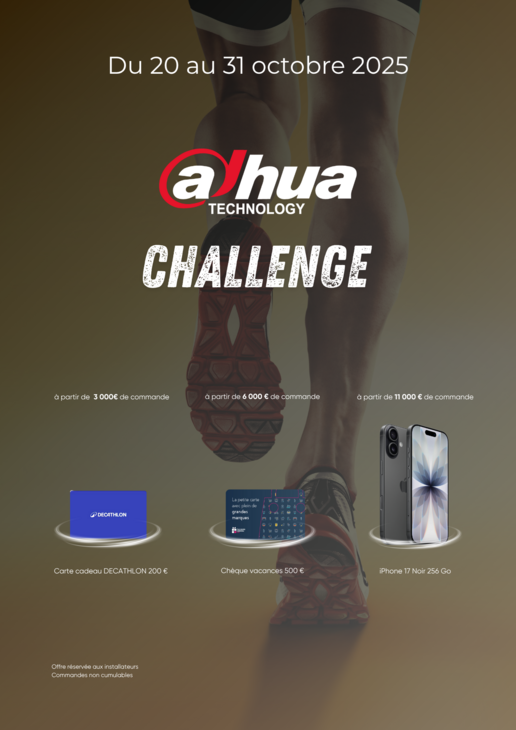 Challenge Dahua : du 20 au 31 octobre 2025
